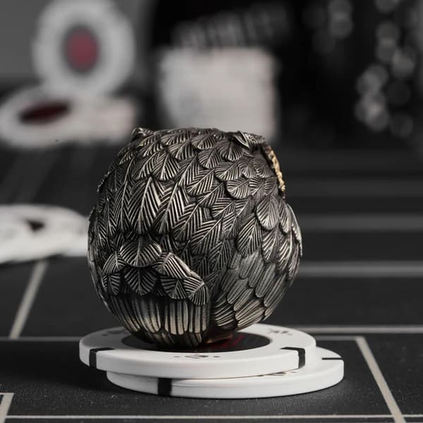 Ugle statue, legering ugle vogter, realistisk ugle dyrefigur, mini ugle statue (sæt med 3)