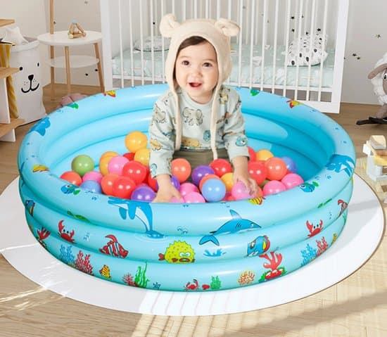 Pooler - Uppblåsbara pooler - Ovanmarkspooler - Ovanmarkspool - Ovanmarkspoolset - 80×22cm - Litet babybad & bollhav för inomhusbruk