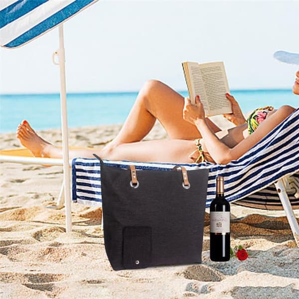 Delt vinpose med drikkedispenser, skulderveske for strand, reise, piknik, camping