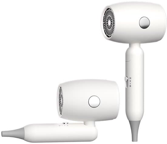 Bärbar hårtork – Vikbar hårtork – Resevänlig – 3 justerbara inställningar – 1200W – Idealisk för studentrum och resor – 26,5 x 10,5 x 8 cm