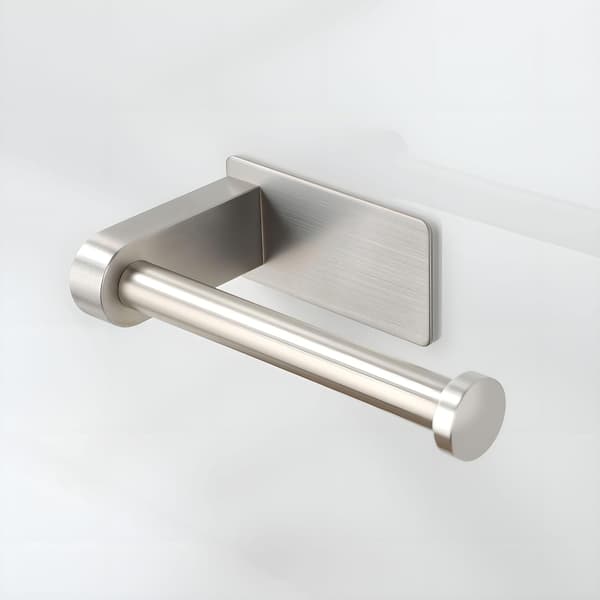 Selvklæbende toiletpapirholder - Toiletpapirholder til badeværelse, ingen boring nødvendig, børstet rustfrit stål.