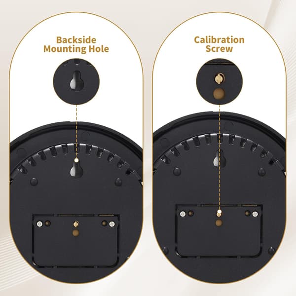 3-i-1 Allvädersstation | Termometer, Barometer & Hygrometer | Exakt Celsius för inomhus/utomhus | Vägg-/bordsmontering för hemmet