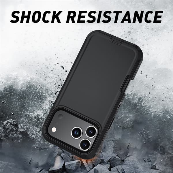 iPhone 17 Pro Cover Extreme Stødsikkert Hybrid Sort 60