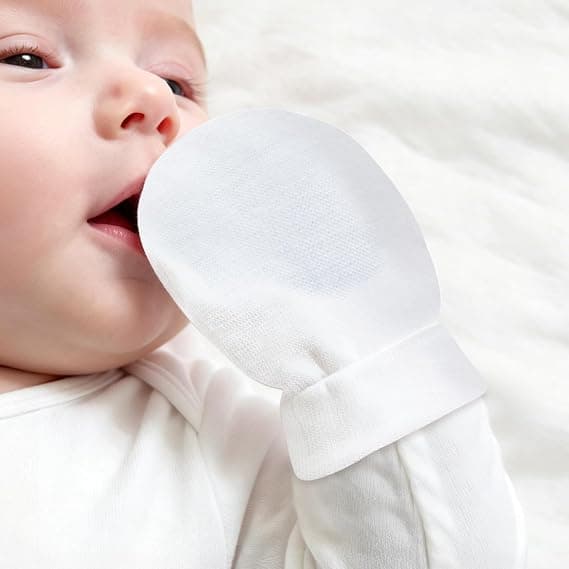 Babyvanter, kradsefri vanter, bløde spædbarnsvanter til 0-6 måneder drenge piger