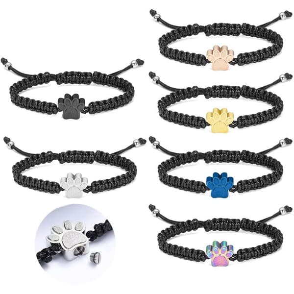 Öppningsbart husdjursminnesmärke i titan, hårurna, askurna, armband A5