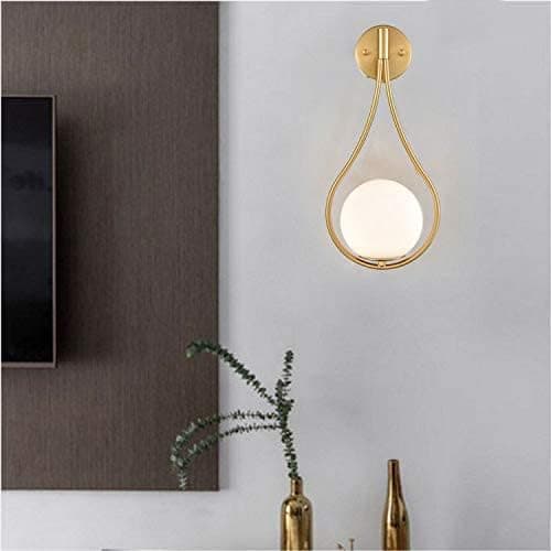 Mid-Century Moderne Vegglamper — Baderom- og Sminkebelysning — Kuleformet Design — Messingsett (2-delt)