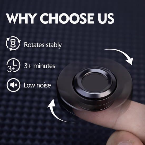 Fidget Spinner 3-i-1 Fidget-leketøy - 2 Stykker - Spinner, Slider og Pusher - Rustfrie Stållagre - Super Stabil Rotasjon - Reduserer Stress