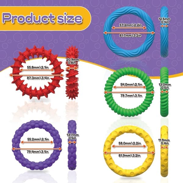 Fleksibelt Elastomer Ease Armbånd Til Angst Håndtræning Permanent Fleksibelt Fidget Legetøj