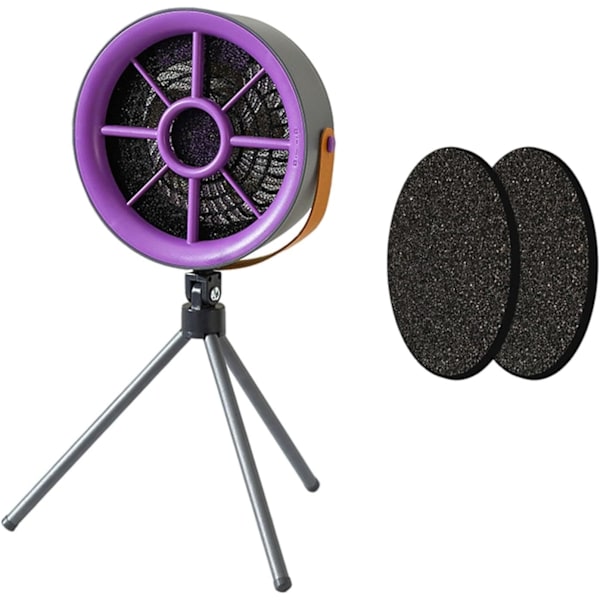 Kompakt emhætte/ventilator/mini emhætte, velegnet til grill og camping. Grå (lilla)