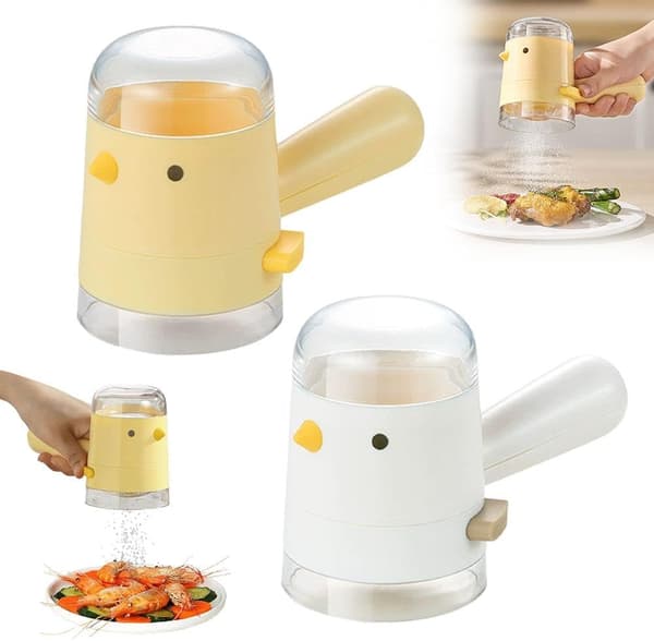 2 st Multifunktionell Saltkontroll- och Kryddflaska, Salt- och Pepparströare Exakt Kvantitativ Trycktyp, Rationskrydddispenser