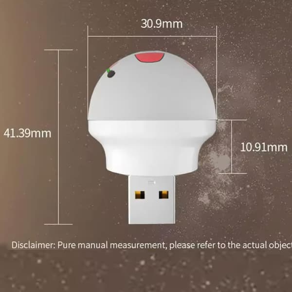 Smart Röststyrd Nattlampa - LED Färgskiftande USB Plug-in för Sovrum och Hall, 4-Pack Set