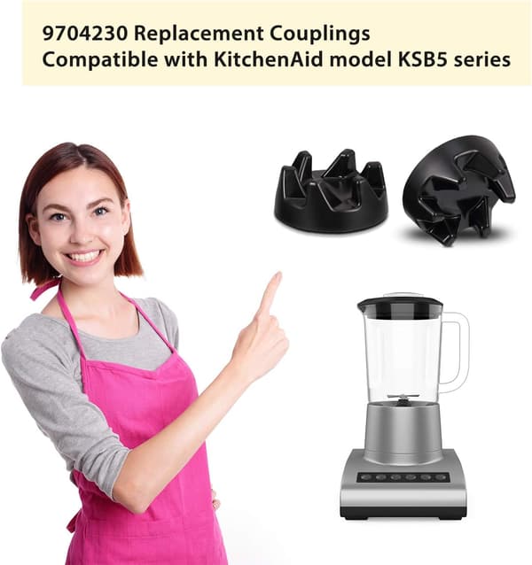 5 stk. Mixer Gummikobling Gearkobling til Kitchenaid 9704230