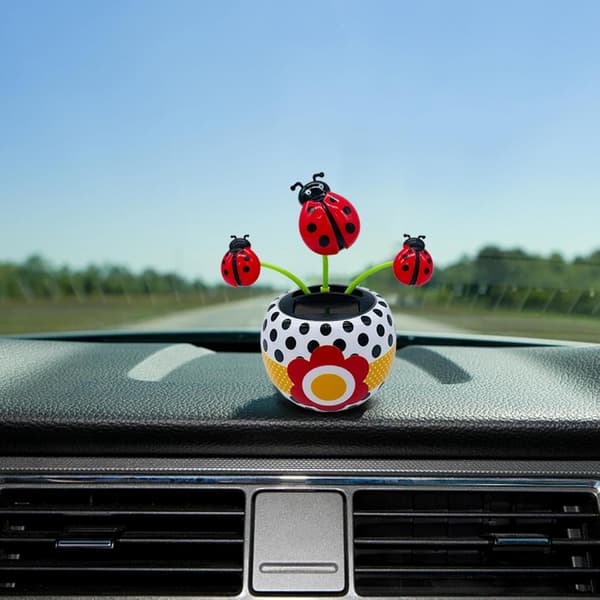 Solcelledansende blomst, sød strømblomst til bildekoration, svingende blomster, solcelledashboarddekorationer, blomsterdansende legetøjsbil-dashboardblomst