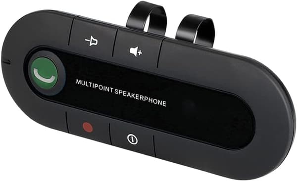 Bluetooth handsfree-enhet for bilens solskjerm, 5.0 Bluetooth-samtalemottaker, trådløs musikkspiller