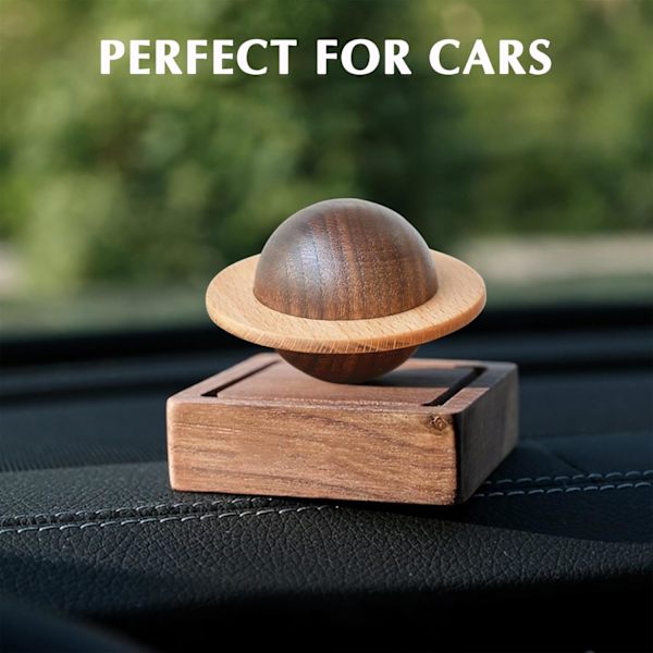 Æterisk olie-diffuser i træ - Aromaterapi-diffuser i valnøddetræ til hjemmet, kontoret, bilen, yogastudiet og spa - Passiv diffuser til skrivebordsindretning