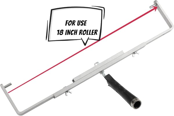 12-18 tum justerbar målarrollerram med 12\" rolleröverdrag, stor målarroller för tak- och väggmålning
