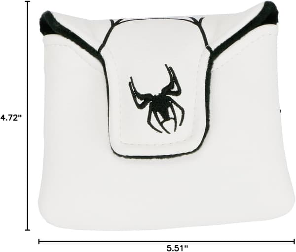 Firkantet køllehodebeskyttelse for putter, golfhodebeskyttelse for TaylorMade Spider A4-WELLNGS A4/NT Spider Broderi Puttertrekk Mallet Golfkøllehodebeskyttelse
