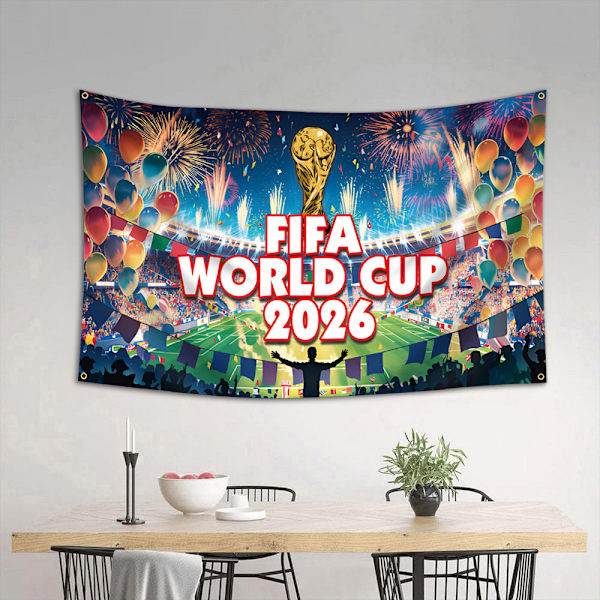 VM 2026 - 1: Hengende Flaggbanner