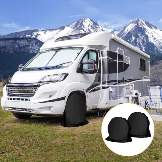 2x universelle hjulkapsler til campingvogn, autocamper og bildæk (27-29 tommer)