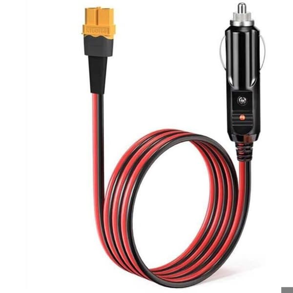Cigarettænder til XT60 ladekabel (12V/24V) til S2000, EB55 og 757/767-serien