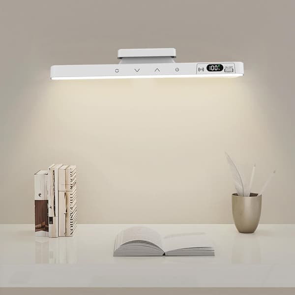 Underskabslamper, Batteriniveauvisning, 29x3,5 cm, Trådløst LED-lys, Genopladeligt underskabslampe, Nem installation, til bordplade under