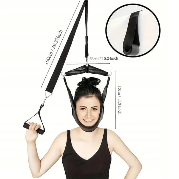 Cervical Traction & Stretching Tool – Nakkestropp for Muskelavslapning, Sirkulasjon og Tretthetslindring