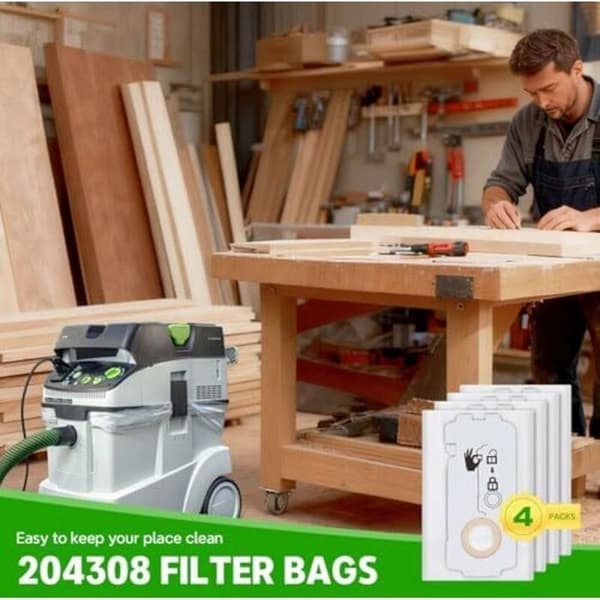 12 støvposer – Festool CT MINI/MIDI – 204308