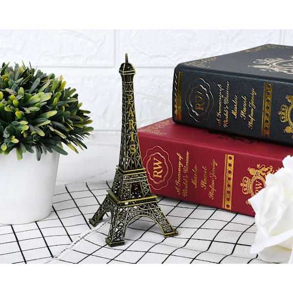Eiffeltårn Model Eiffeltårn Metalstatue Eiffeltårn Figur til Souvenirs, Bronze (15 cm)