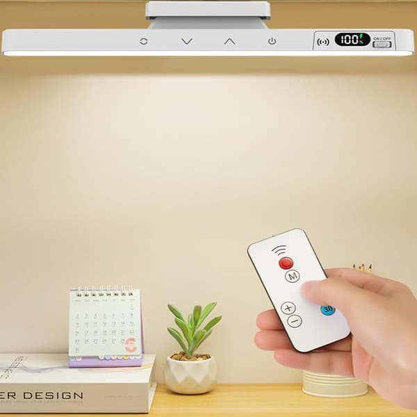 Underskabslamper, Batteriniveauvisning, 29x3,5 cm, Trådløst LED-lys, Genopladeligt underskabslampe, Nem installation, til bordplade under