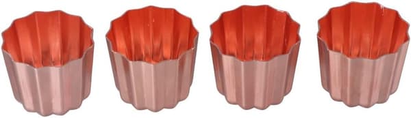 4st Canele Form Kakform Non-Stick Canele Muffin Bakform Cupcake Form Mini Kakform DIY Muffin Bakverktyg Bakverktyg Bakplåt