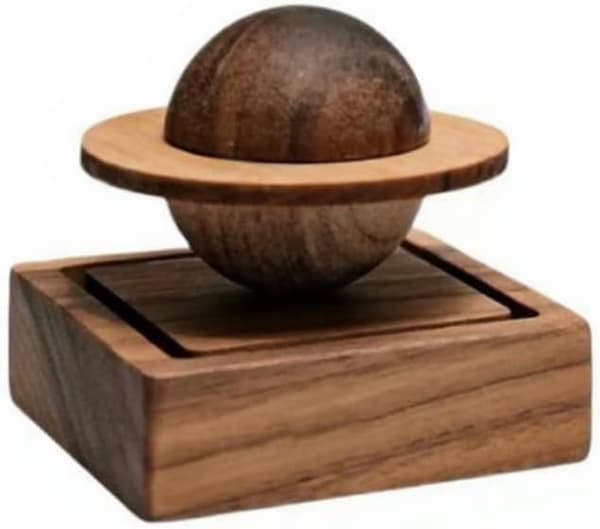 Sort Valnød Planet Aromaterapi Træ, Kreativ Flammesikker Aromaterapi Diffuser, Æterisk Olie Diffuser Ornament til Hjemmet Soveværelse & Bil