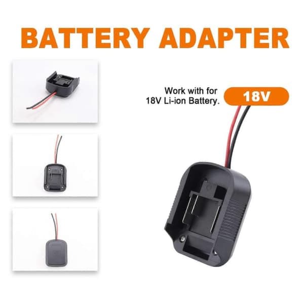 3-pak batteriadapter til Makita 18V lithiumbatteri, strømværktøjsadapter, dockingholder til elværktøj BL1830 BL1840 sort