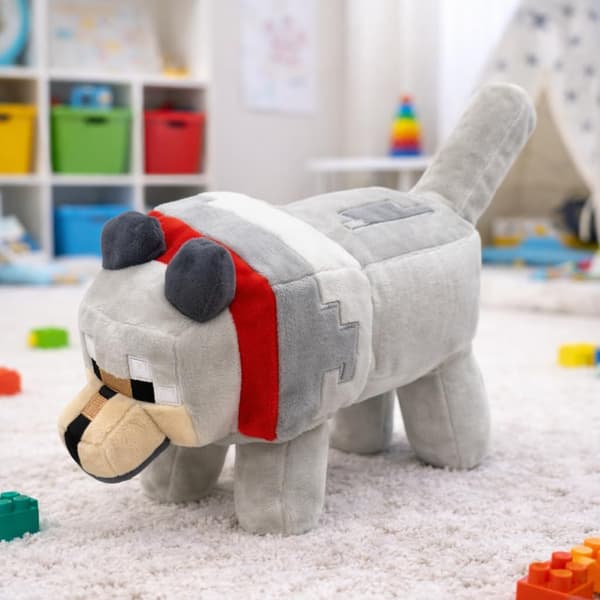 35 cm Plyslegetøj Minecraft Ulv Plys Maskot