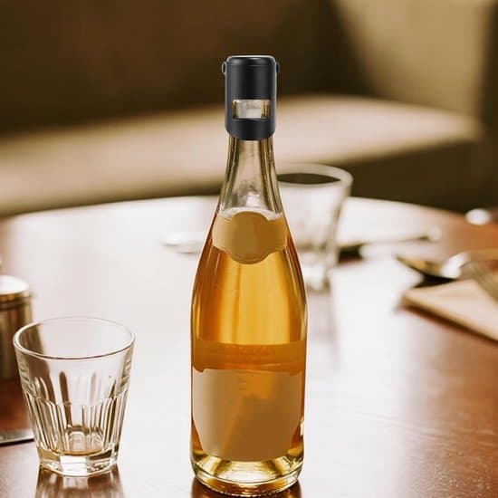 Champagne Propper Sæt med 3 - Rustfrit Stål og Silikone - Genanvendelige Flaskepropper til Mousserende Vin, Cava og Prosecco