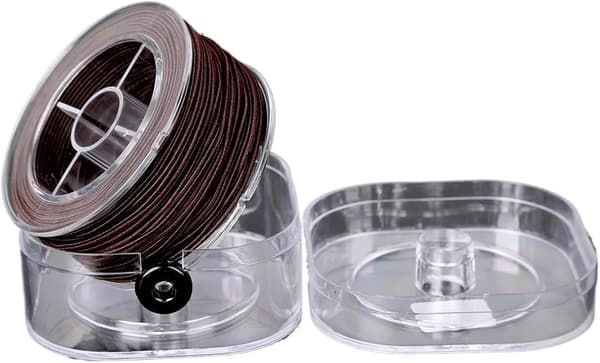 Krystallperle Elastisk Snor — Høyfast Elastisk Tråd, Spesielt for Smykkefremstilling — 0,8 mm Diameter, 40 Meter/Rull, Enkeltkjerne