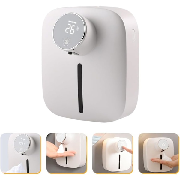 Moderne Touch Sæbedispenser Vægmonteret Genopladelig Smart Sensor til Hjemmekontor