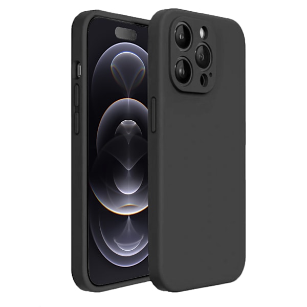 iPhone 12 Pro Skal - Matt Svart med Kameraskydd | Slitstarkt och Stilrent Skydd