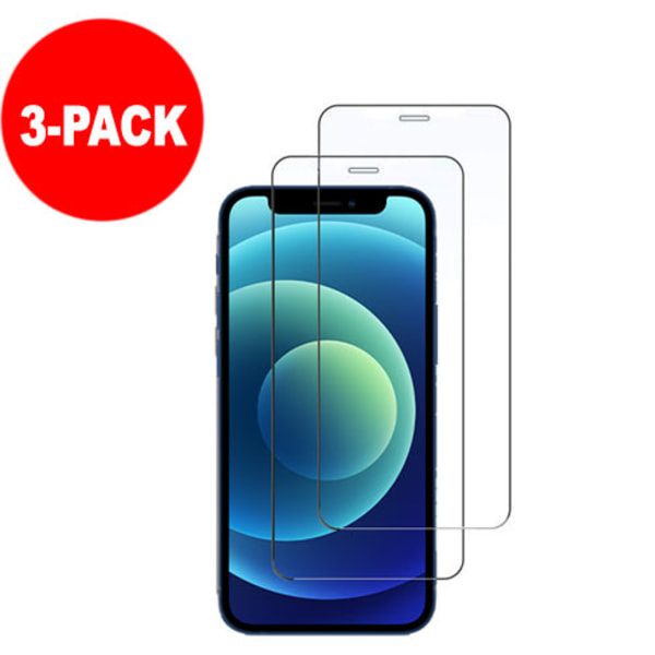 3-Pack - iPhone 12 Mini - Härdat Glas Skärmskydd