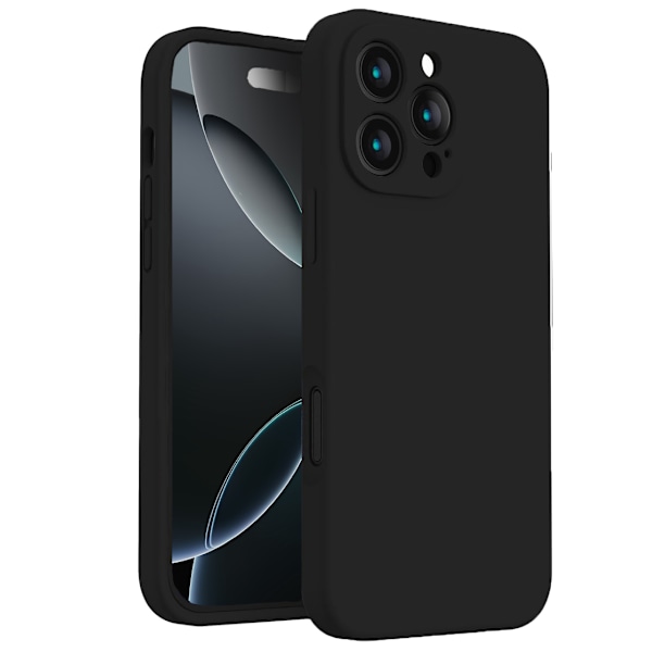 iPhone 16 Pro Max Matt Svart Skal - Med Kameraskydd