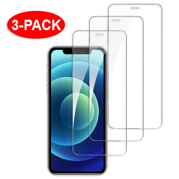 3-pack - Härdat glas skärmskydd för iPhone X / Xs