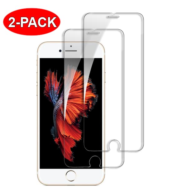 2-Pack - iPhone 6/6s Härdat Glas Skärmskydd