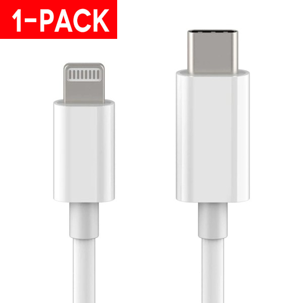 1-Pack USB-C till Lightning Kabel iPhone Laddare