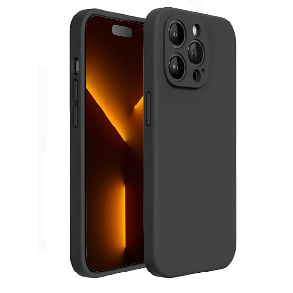 iPhone 13 Pro Max Skal - Matt Svart med Kameraskydd | Slitstarkt och Stilrent Skydd