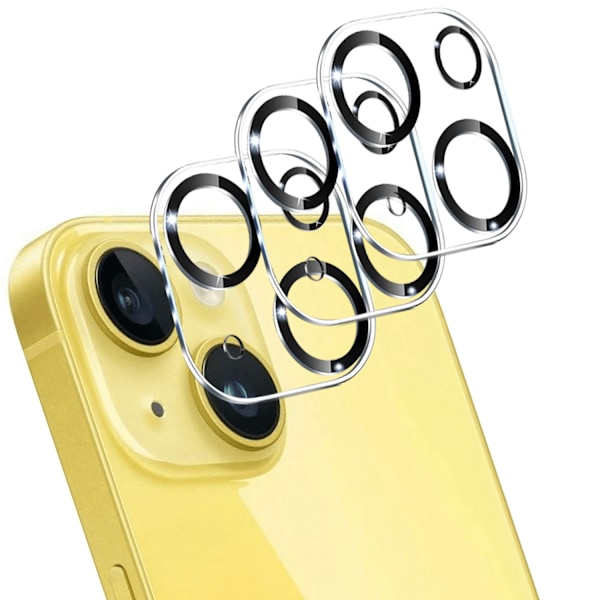 [3-Pack] iPhone 14 Plus Linsskydd av Härdat Glas - Skydd för Kamera, Anti-Reptåligt