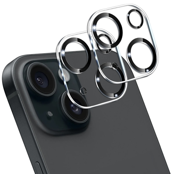 [2-Pack] iPhone 15 Plus Linsskydd i Härdat Glas