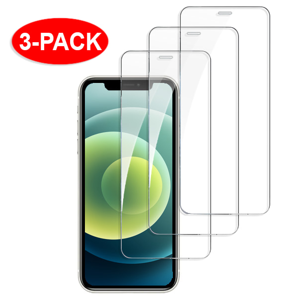 3-Pack - iPhone X/Xs / 11 Pro - Härdat Glas Skärmskydd