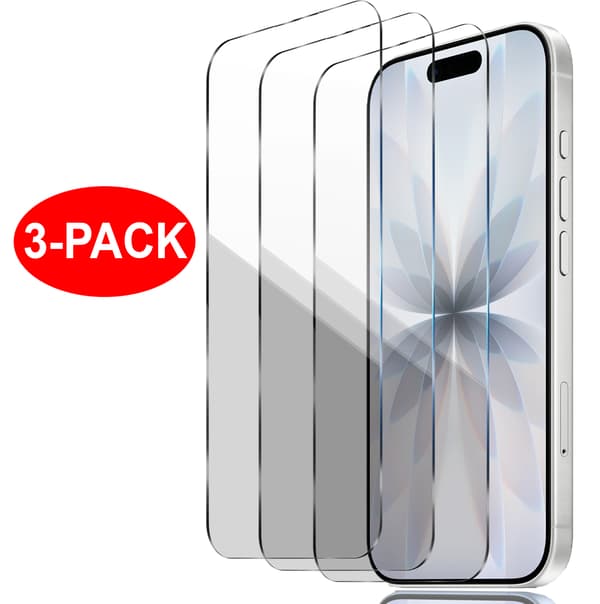 3-Pack - iPhone 17 - Härdat Glas Skärmskydd Transparent