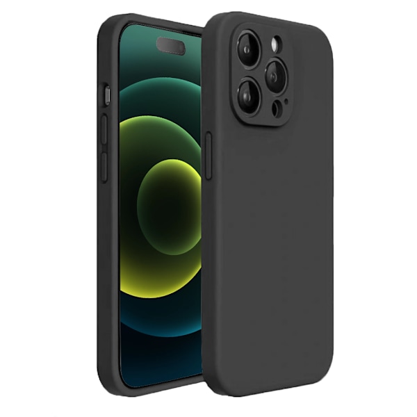 iPhone 12 Pro Max Skal - Matt Svart med Kameraskydd | Slitstarkt och Stilrent Skydd
