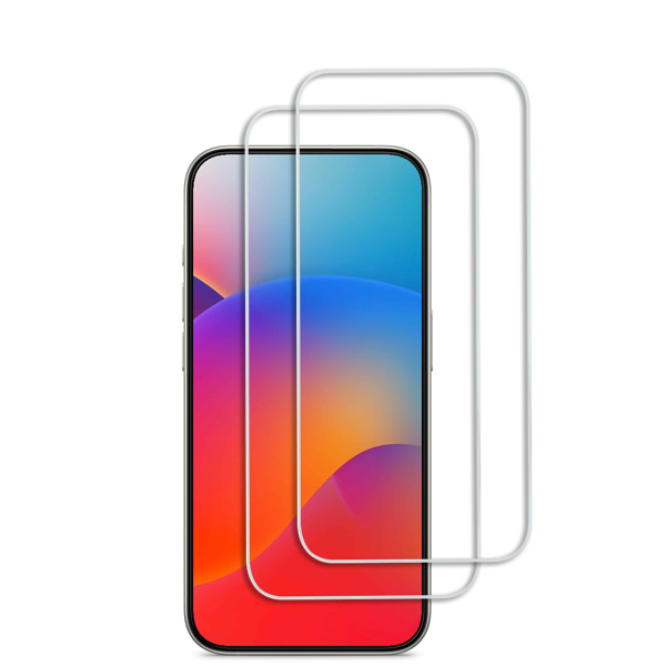 2 stk Hærdet glas iPhone 15 Plus - Skærmbeskytter Transparent