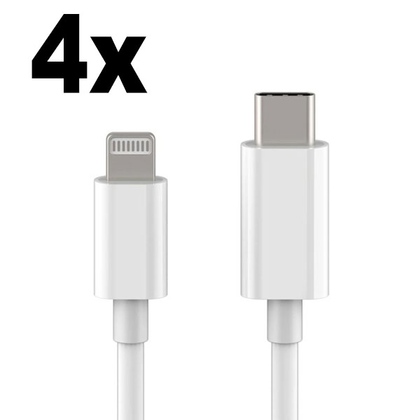 4 - Pack iPhone-lader USB-C - Kabel / ledning